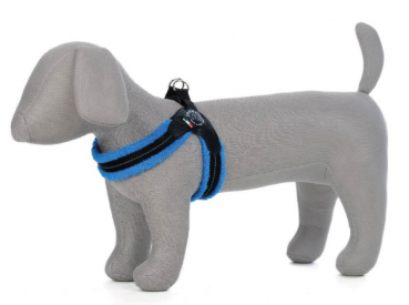 Easy Fit Soft Comfort - Click-Verschluss - Hellblau - Reflektierende Naht - Gr. 2