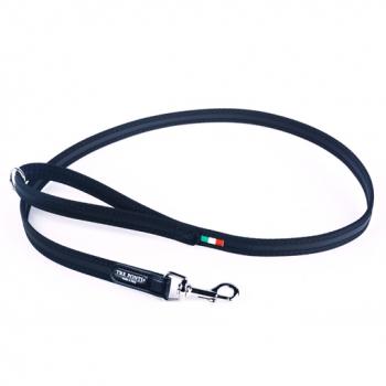 Tre Ponti - Leine  EASY - Schwarzer Rand - Schwarz - 130 cm