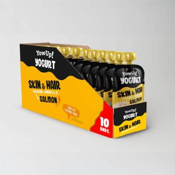 Yow Up! Yogurt Dogs Salmon Skin & Hair 10 x 115 g Display