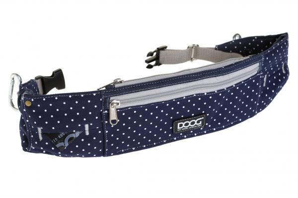 DOOG  - Walkie Belt - STELLA - Navy/Polka Dot