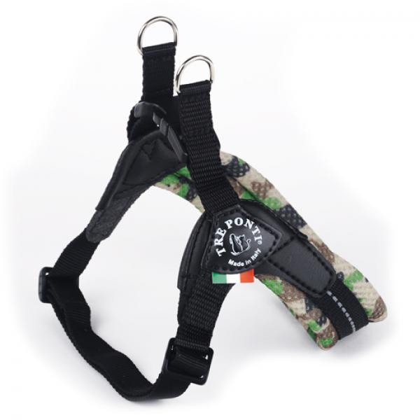 Easy Fit Soft Mesh Camouflage - Click-Verschluss + Verstellbarer Bauchgurt - Camouflage-Grün - Reflektierende Naht - Gr. 4 Easy Fit Soft Mesh Camouflage - Click-Verschluss + Verstellbarer Bauchgurt - Camouflage-Grün - Reflektierende Naht - Gr. 4