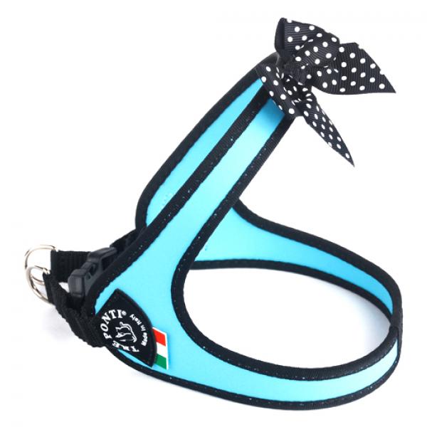 Easy Fit Fashion - POLKA DOT BOW - Click-Verschluss - Hellblau - Schwarzer Rand - Gr. 1,5 Easy Fit Fashion - POLKA DOT BOW - Click-Verschluss - Hellblau - Schwarzer Rand - Gr. 1,5