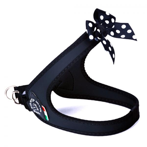 Easy Fit Fashion - POLKA DOT BOW - Click-Verschluss - Schwarz - Schwarzer Rand - Gr. 2,5 Easy Fit Fashion - POLKA DOT BOW - Click-Verschluss - Schwarz - Schwarzer Rand - Gr. 2,5