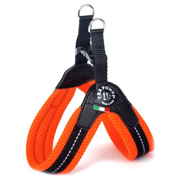 Easy Fit Soft Mesh - Click-Verschluss - Orange (Neon) - Reflektierende Naht - Gr. 2,5 Easy Fit Soft Mesh - Click-Verschluss - Orange (Neon) - Reflektierende Naht - Gr. 2,5