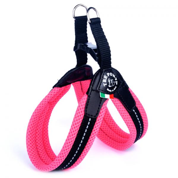 Easy Fit Soft Mesh - Click-Verschluss - Rosa (Neon) - Reflektierende Naht - Gr. 1,5 Easy Fit Soft Mesh - Click-Verschluss - Rosa (Neon) - Reflektierende Naht - Gr. 1,5