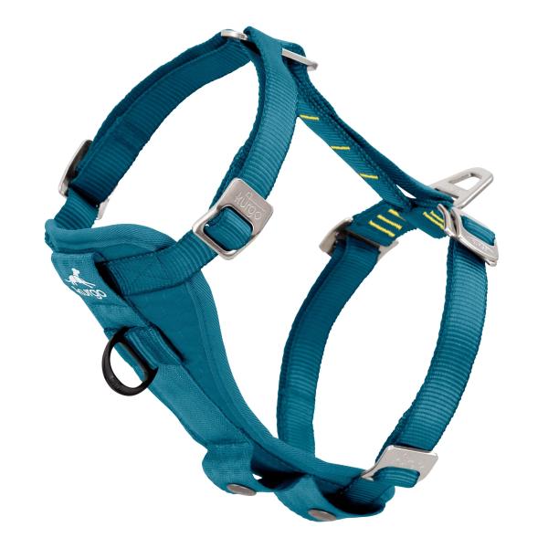 Kurgo Enhanced Strenght Tru-Fit-Smart Harness (incl. Seat Belt Tether) Ink Blue Gr. M