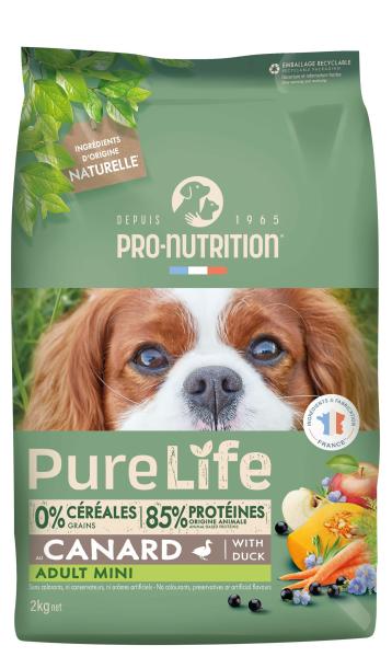 Pro Nutrition Pure Life Adult Mini Canard  2 kg
