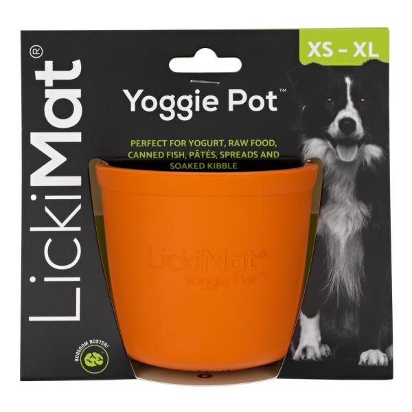 LickiMat Yoggie Pot - Orange LickiMat Yoggie Pot - Orange